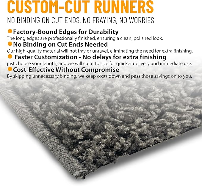 Ottomanson 2' x 3' Shaggy Area Rug - Plush & Cozy Non-Slip Carpet for Bedroom, Living Room & Nursery - Non Shedding & Durable for High-Traffic Areas, Gray