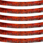 6 Pack Red Total 60 Feet Foil Fringe Garland Metallic Tinsel Banner Wall Hanging Drapes Parade Float Skirting Decorations for Trailer Mardi Gras Party Birthday Wedding (Red)