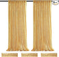 Gold Sequin Backdrop Curtain Drapes - Glitter Gold Curtains 6 Pieces 2ftx8ft Wedding Background Party Stage Birthday Decorations