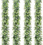 SOMYTING Artificial Eucalyptus Garland 4 Packs 6Ft Faux Eucalyptus Garlands Eucalyptus Leaves Table Greenery Garland Wreath Vines Artificial Vine Plants for Wedding Backdrop Arch Table Party Decor