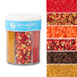 Sweets Indeed Sprinklefetti Fall 6-Cell Sprinkle Jar – 6 Assorted Fall Sprinkles (Pumpkins, Leaves, Sugar Crystals, Nonpareils, Jimmies) | Cupcake & Cake Decorations | 6.45 oz