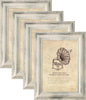 4×6 Picture Frame Set of 4,Vintage Photo Frame, Rustic Retro Picture Frame with Tempered Glass, Decorative Art on Walls and Tabletop Placement Family Friends Wedding Gift