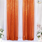ShinyBeauty Orange Sequin Backdrop Curtains 2 Panels 2FTx8FT Orange Sparkly Sequin Photo Background Shimmer Backdrop Curtains for Party Glitter Curtains Halloween Backdrop Studio Backgrounds