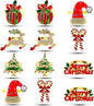 KPOSIYA Set of 12 Christmas Napkin Rings for Dinning Table Setting, Metal Xmas Napkin Ring Holders for Wedding Receptions, Winter, Thanksgiving Holiday Party Dinner Parties