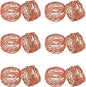 Handmade Round Mesh Napkin Rings Holder for Dinning Table Parties Everyday, Set of 12
