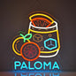 CNBEYOUNG Paloma Neon Sign, Neon Lights Hanging Wall Art Decoration for Mexican Restaurants Shop Cocktail Bar Kitchen Party Home Decor, USB - Driven, Super Bright & Adjustable,15x 12.6inches