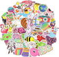 QTL Waterproof Stickers for Girls Cute Stickers for Water Bottles Hydro Flask Kids Teens Waterproof Vinyl Packs 100Pcs