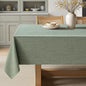 MIULEE Sage Green Linen Tablecloth 60x84 Inch Rectangle Table Cloth Waterproof,Stain Resistant & Wrinkle Resistant for Dining Party Wedding