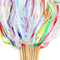 Taiyin 150 Pcs Lace Ribbon Stick Wands Wedding Wand Streamers with Bell Silk Ribbon Fairy Wand Wedding Send Off Streamer for Baby Shower Holiday Party Favors (Colorful)
