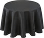 Biscaynebay Textured Fabric Round Tablecloths 70", Black Water Resistant Washable Table Cloth Circle Folding Table Covers for Dining, Kitchen, Wedding, Parties etc