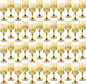 Plastic Wine Glasses，Plastic Goblets Vintage Style Cordial Drinking Glasses for Wedding Reception, Grand Event Party Supplies (48, Gold)