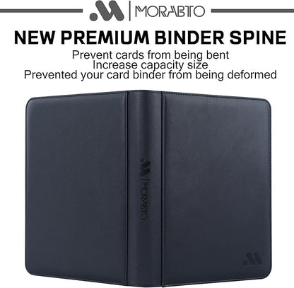 Card Binder 9 Pocket,Trading Card Binder Holds up to 360 Cards with 20 Sleeves,Zipper Card Holder Album Compatible with TCG Card/Game Cards/Sports Card