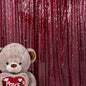 JYFLZQ Burgundy Sequin Backdrop Curtains 7ft x 7ft 1 Panel Glitter Photo Booth Backdrops Sparkly Photography Background Drapes for Parties Wedding Bridal Showers