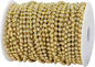 5mm Crafts Faux Pearl Beads Garland Pearl Bead Roll Strand of Pearls to Decorate Floral Centerpieces Wedding Party Favor Christmas Tree(99Feet Gold)