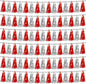 6P Red Silver Foil Fringe Metallic Tassel Streamers Banner Tassel Garland for Parade Floats, Bachelorette, Wedding, Birthday, Graduation, Christmas, Bridal/Baby Shower Party Decorations