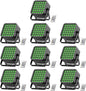 Rechargeable Par Can Lights, 72W RGB 5200mAh Uplights Battery Powered Stage Light, Wireless DJ Lights Sound Activated with Remote & DMX Control for Festivals, Weddings, Bars, Churches, DJ (10 Packs)