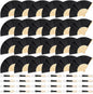 24 Pieces Black Hand Held Bamboo Folding Fans Paper Fans Handheld for Women Foldable Girls Wedding Decoration Church Home Party Favors Summer