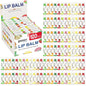 DMSKY 120 Pack Lip Balm, Natural Lip Balm Bulk with Vitamin E and Coconut Oil, Moisturizing Lip Balms for Chapped Lips-12 Flavors