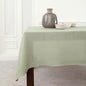 Solino Home Linen Sage Green Tablecloth 60 x 132 Inch - Classic Hemstitch, 100% Pure Linen Rectangular Tablecloth - Machine Washable Table Cloth for Fall, Autumn, Thanksgiving, Christmas