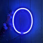 ENUOLI Light Up Letters Neon Signs, Blue Alphabet Neon Lights Wall Decor for Home, Birthday Party, Bar, Valentine’s Day Word-Blue Letter (O)