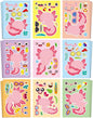 Aowplc 32 Sheets Axolotl Make-a-Face Stickers Mix 'n Match Crafts for Kids Axolotl Party Favors & Activities