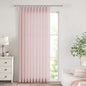 Vision Home Soft Pink Pinch Pleated Semi Sheer Curtains Textured Linen Blended Light Filtering Window Curtains 95 inch for Living Room Bedroom Patio Pinch Pleat Drapes with Hooks 1 Panel 60" Wx95 L