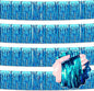 4 Pack 10 Ft Lake Blue Foil Fringe Garland Metallic Streamers Tinsel Banner Wall Hanging Garland Backdrop for Parade Floats, Halloween, Christmas, Thanksgiving, New Year Party Decorations