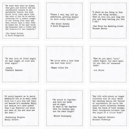 Five Star Napkins Love Quotes, White Cotton Cocktail Napkins, Beverage Napkins, Bar Napkins, Cloth Napkins, Party Napkins, Events, Holidays, Weddings, Birthdays, Disposable, 4.5" x 4.5"- (50x)