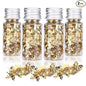 Edible Gold Leaf, Gold Leaf Cake Decoration Gold Flakes Food Gold Foil Decoration Baking Gold Foil Decor Chocolates Decor Gold Leaf Sheets for Cooking Dessert Decoration Crafts Makeup (4Pcs)