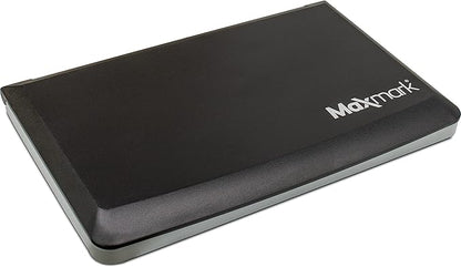 MaxMark Large Premium Light Blue Ink Stamp Pad - 3.5" x 6.25" - Quality Felt Pad