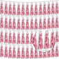 4P Pink Foil Fringe Tassel Banner Garland Metallic Tinsel Streamers Wall Hanging Curtain Backdrop Banner for Parade Floats, 2024 Graduation Decorations, Wedding Party Decoration