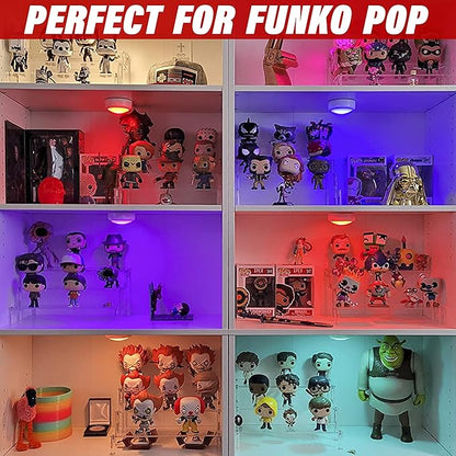 Acrylic Display Risers,Clear Acrylic Risers Display Stand Shelf 3 Tiered Cupcake Stand Perfect for Amiibo Funko Pop Figure Desserts Stand Tabletop Perfume Colognes Toys Collections Cosmetic