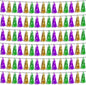 6P Purple Green Gold Foil Fringe Metallic Tassel Streamers Banner Tassel Garland for Parade Floats, Bachelorette, Wedding, Birthday, Graduation, Christmas, Bridal/Baby Shower Party Decorations