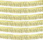 6 Pack 10 Feet Foil Fringe Garland Metallic Tinsel Streamers Banner Wall Hanging Curtain Backdrop Banner for Parade Floats, Thanksgiving, Christmas, Birthday, Halloween Party Decorations(Light Gold)