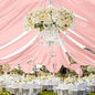 fani 6 Panels Dusty Rose Wedding Ceiling Drapes 5ftx30ft Ceiling Drapes Chiffon Fabric Arch Draping Sheer Curtains Soft Drapery Draping Wedding Ceiling Decorations for Party Ceremony Stage Swag
