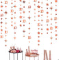 Rose Gold 10th Birthday Decorations Number 10 Circle Dot Twinkle Star Garland Metallic Hanging Streamer Bunting Banner Backdrop for Girls Boys Ten Year Old Birthday 10th Anniversary Party Supplies