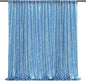 Baby Blue Curtains Backrop for Wedding Parties: 10ftx10ft Sequin Photo Backdrop Drapes for Baby Shower Photography Background