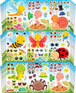 Aowplc 32 Sheets Insect Make-a-Face Stickers for Kids, Fun Spring Party Supplies, Crafts & Classroom Activities