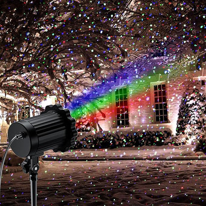Christmas Projector Lights Outdoor, Garden Light Projector with Timer, Firefly Lights, IP65 Waterproof, Holiday Decoration for Halloween, Christmas, Home, Party, Garden Decor