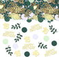 Sage Green 16th Happy Birthday Confetti, 16th Birthday Table Decorations Scatter Green Gold Foil Cake Confetti Decorations for 16 Bday Girls Boys Party Decor 230 Pcs