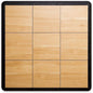 Big Floors 3X3RESMAPLE Modular Interlocking Lightweight Plastic Dance Floor Kit (3' x 3'), Light Maple, 21 Piece