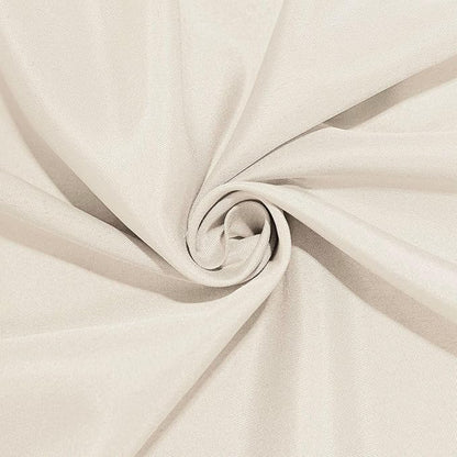 Efavormart Round Tablecloth, 90 Inch Stain & Wrinkle Resistant Washable Table Cloth, Decorative Polyester Fabric Table Cover for Banquet, Wedding, Dining- Beige