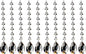 Fushing Teardrop Crystal Strands, 1ft Hanging Crystal Beads Chain Garland, Chandelier Pendants Parts Glass Beads