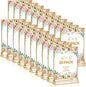 20PCS Acrylic Sign Holder, 4x6 Double Sided Gold Picture Frame Clear Wedding Table Numbers for Party, Restaurant Sign, Menu, Photo