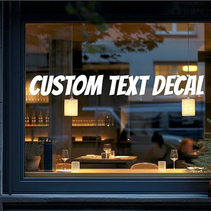 Custom Window Lettering - Custom Vinyl Decal Sticker Letters - Custom Decal Text Sticker - Personalized Vinyl Text Decal for Window