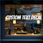 Custom Window Lettering - Custom Vinyl Decal Sticker Letters - Custom Decal Text Sticker - Personalized Vinyl Text Decal for Window