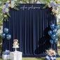10x10ft Wrinkle Free Navy Blue Backdrop Curtains for Party Background, Silky Polyester Blue Photo Backdrop Drapes 2 Panels 5x10ft Back Drop Cloth for Wedding Birthday Photography Baby Shower Decor