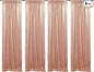 Poise3EHome Rose Gold Sequin Backdrop Curtains,4 Panels 2FTx8FT Glitter Background for Party Birthday Party Baby Shower Wedding Christmas Thanksgiving Halloween Holiday Festival Decor