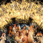 28PCS Light up Wands for wedding, Wedding Wands Streamers with 3 Colorful Flashing Modes, Fairy Wands, LED Silk Fairy Wand with Bells for Wedding, New Year, Thanksgiving, Concert