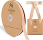 Champagne Velvet Ribbon 5/8'' 25 Yards for Christmas Tree, Gift Wrapping, Flower Bouquet, Wreath Decorations, Bow Making